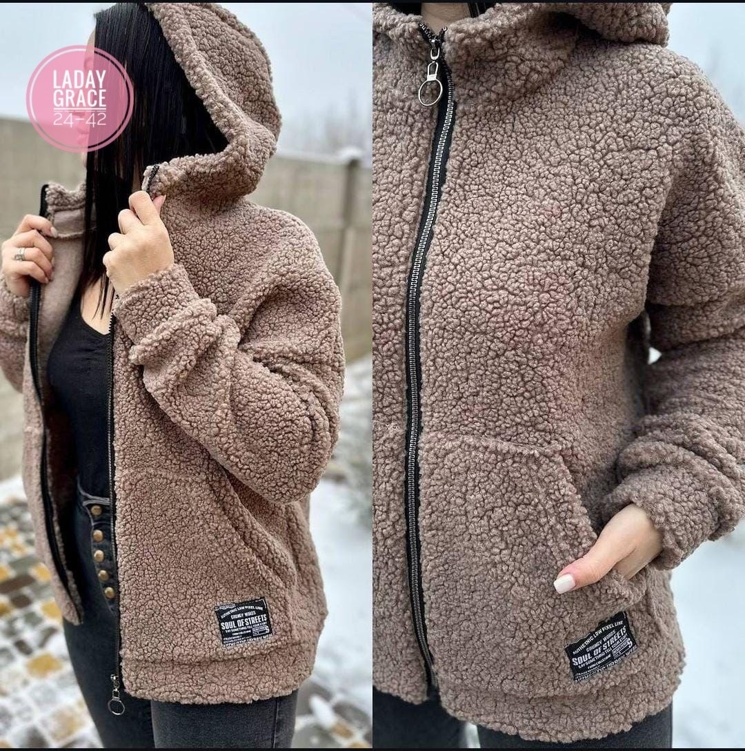 пальто барашек,куртка барашек,плюшевая кофта,женская кофта,детская кофта