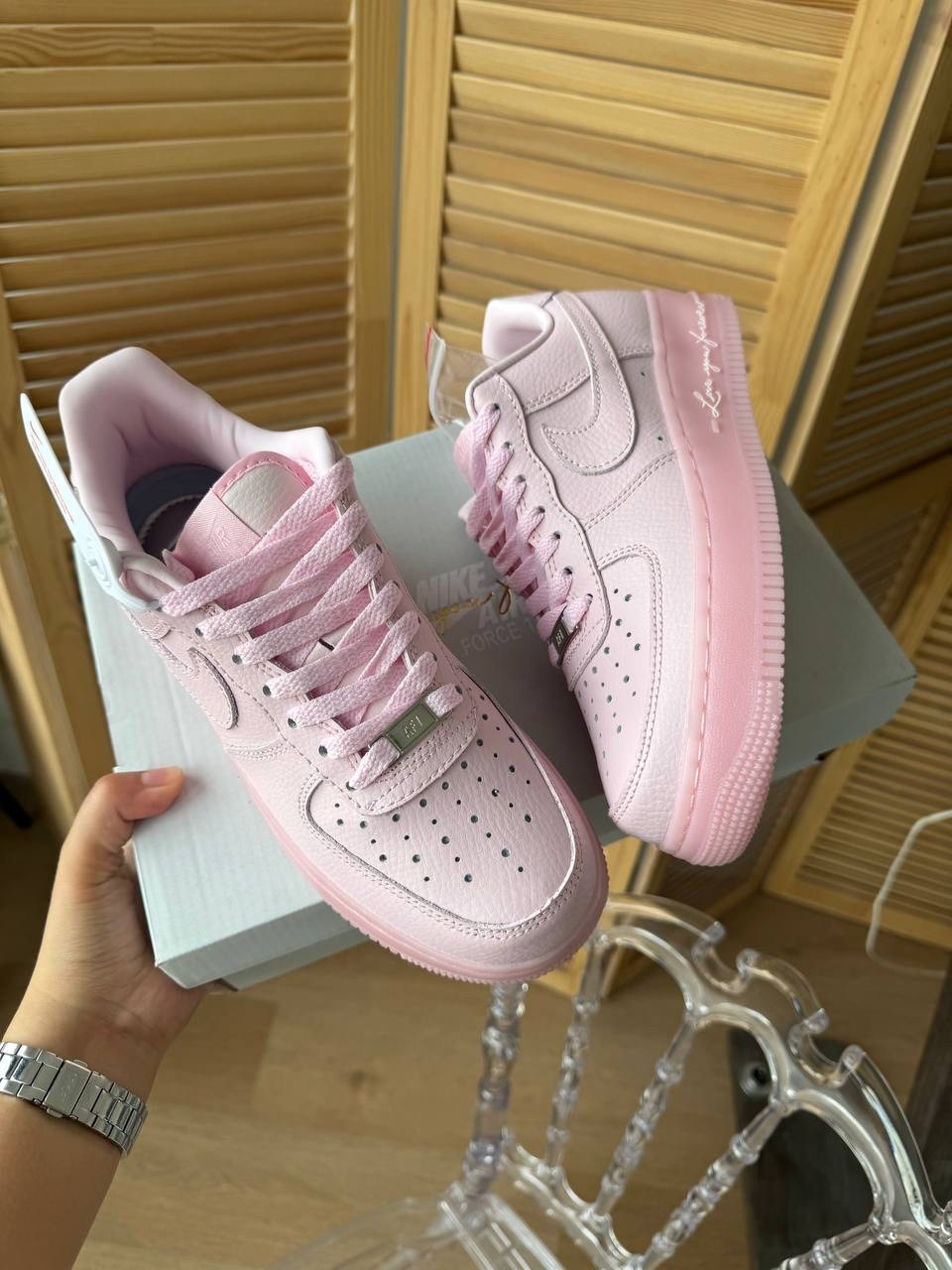 кроссовки air force 1 бледно-розовый nike,кроссовки найк аир форс 1 розовые,розовые форсы,nike air force 1 low,кроссовки