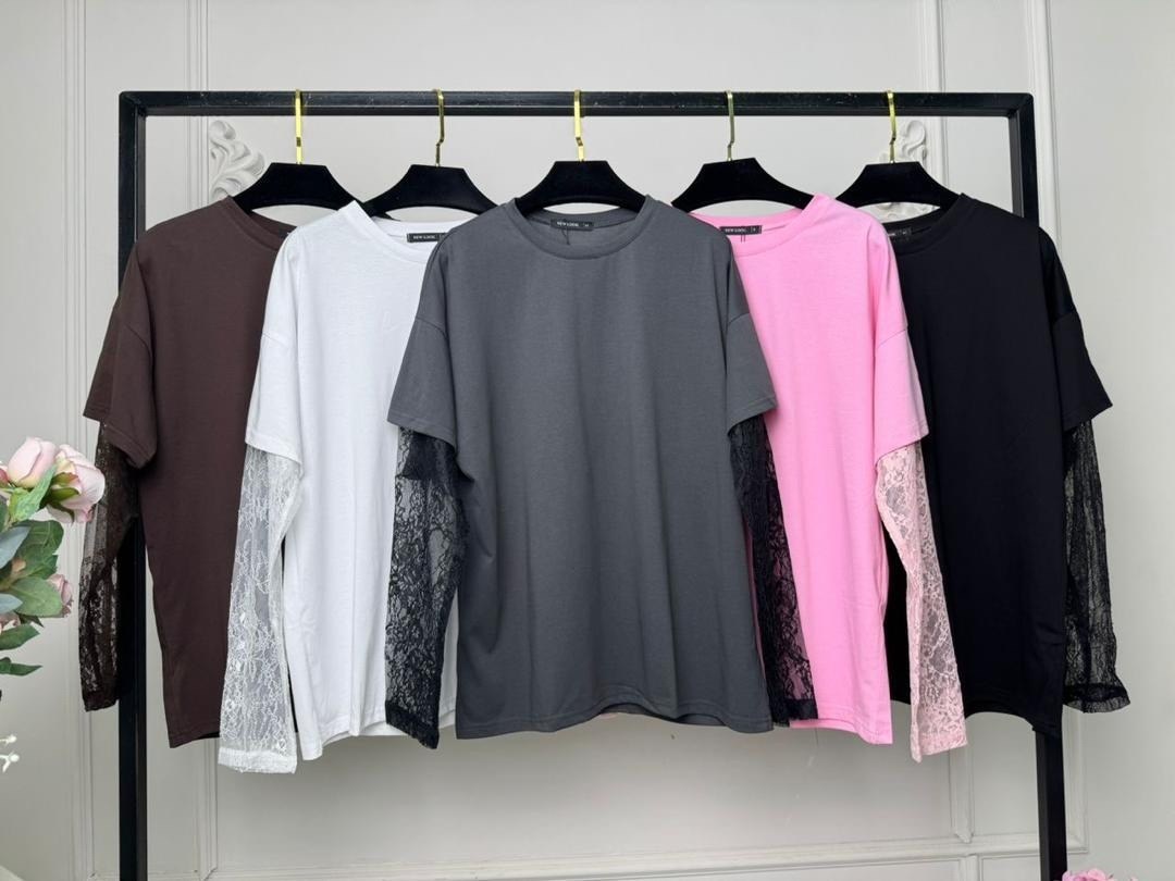 кофта женская,кофта с рукавами,женский свитшот,лонгслив emberens,лонгслив женский однотонный с кружевными рукавами черный