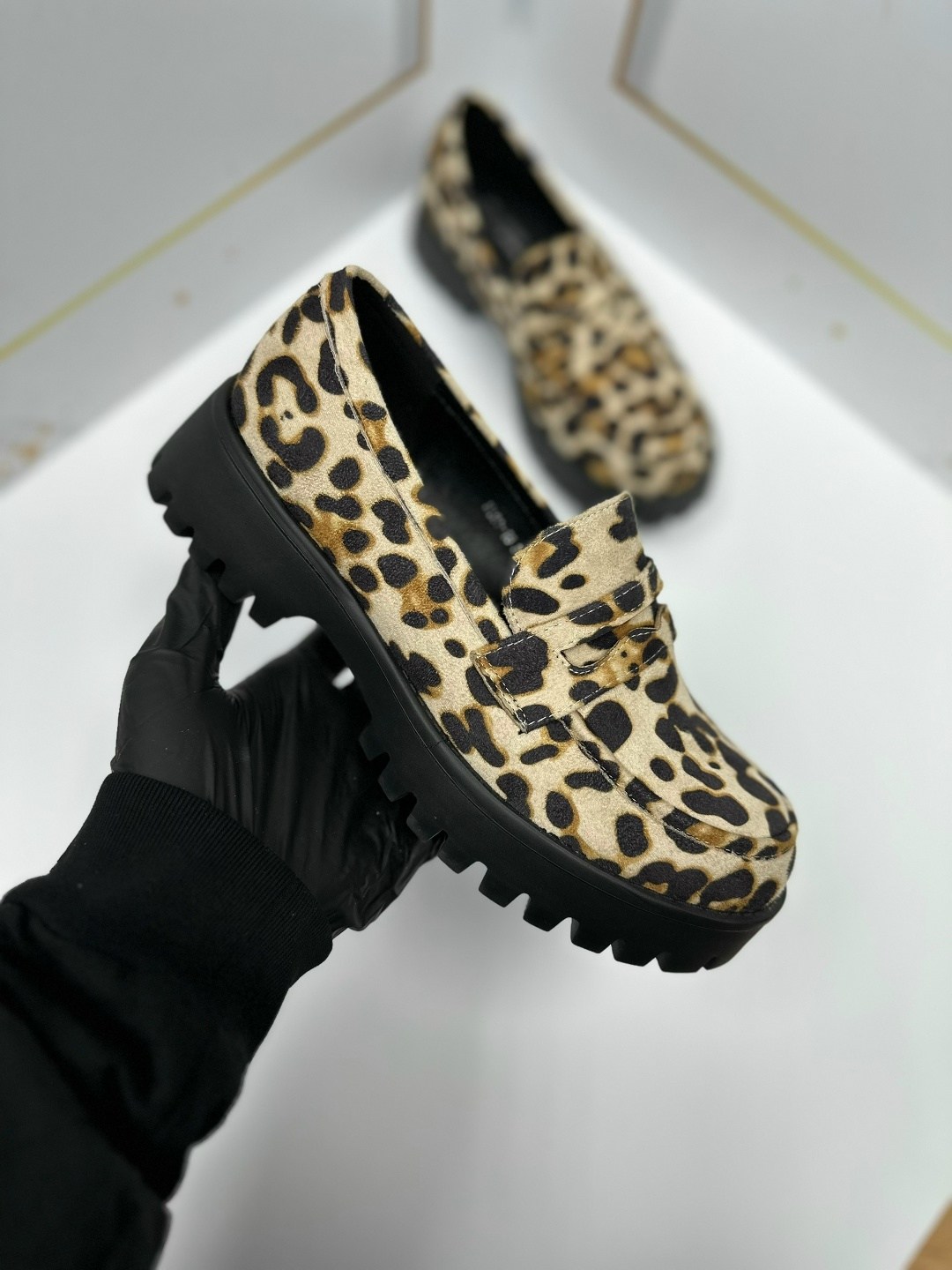 ,терволина лоферы леопардовые,лоферы леопард,леопардовые лоферы,платформа