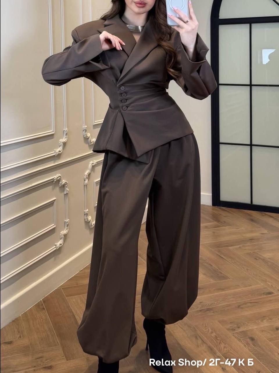 женский брючный костюм,брючный костюм,классический женский брючной костюм,новый офисный костюм-брюки insozkdg кофейного цвета,женский костюм