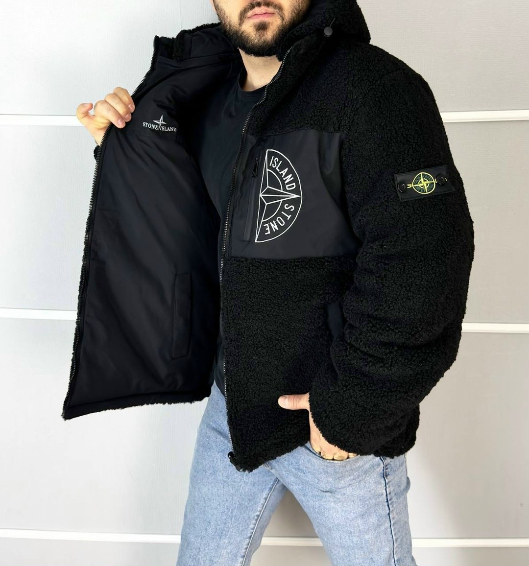 куртка барашек двухсторонняя stone island,stone island куртка двухсторонняя зимняя,куртка мужская двусторонняя,стон айленд куртка,куртка демисезонная двусторонняя stone island