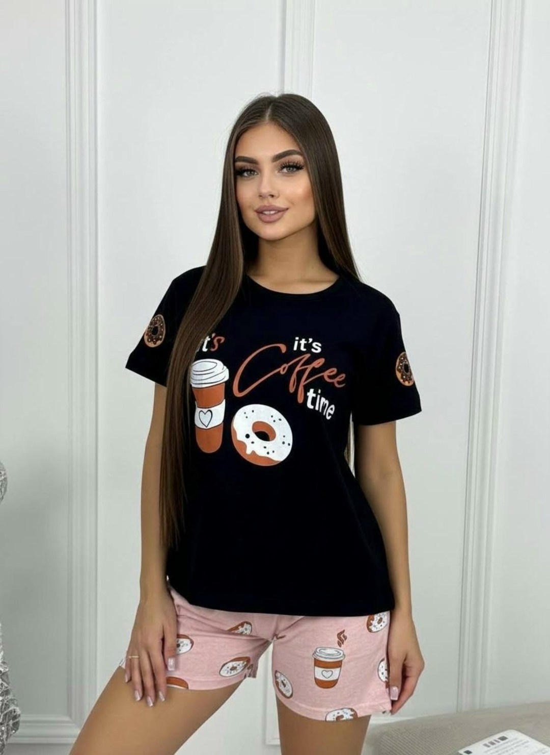 женская пижама с шортами,женская пижама,пижама с шортами,женская пижама арт,пижама домашний одежда