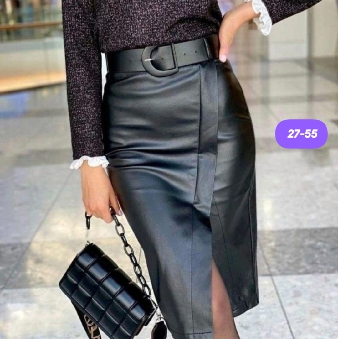 женская юбка из экокожи,зеленая юбка из экокожи,юбка из экокожи,юбки женские стильные в москве,кожаная юбка