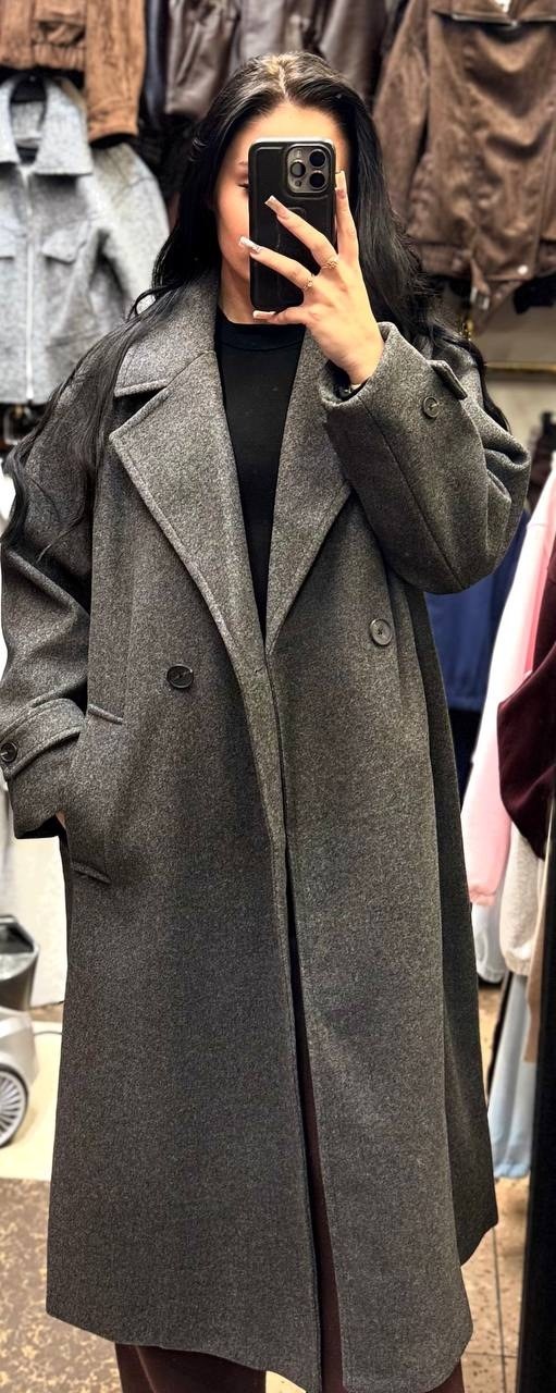 пальто женское,шерстяное пальто,женское офисное шерстяное пальто-кокон,пальто,пальто средней длины