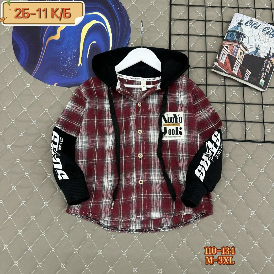 рубашка клетчатая комбинированная с капюшоном kid's love,одежда для мальчика,рубашка для мальчика,рубашка с капюшоном,рубашка для мальчика в клетку