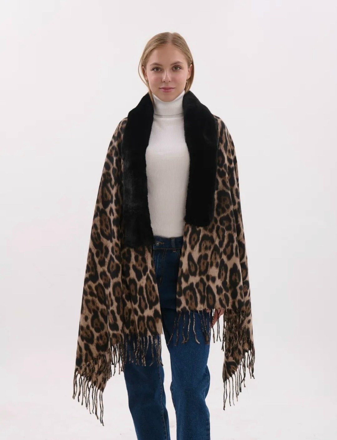 женский тёплый кашемировый палантин с принтом «леопард»,палантин леопард женский,леопардовый шарф,палантин леопардовый кашемир теплый,палантин леопардовый