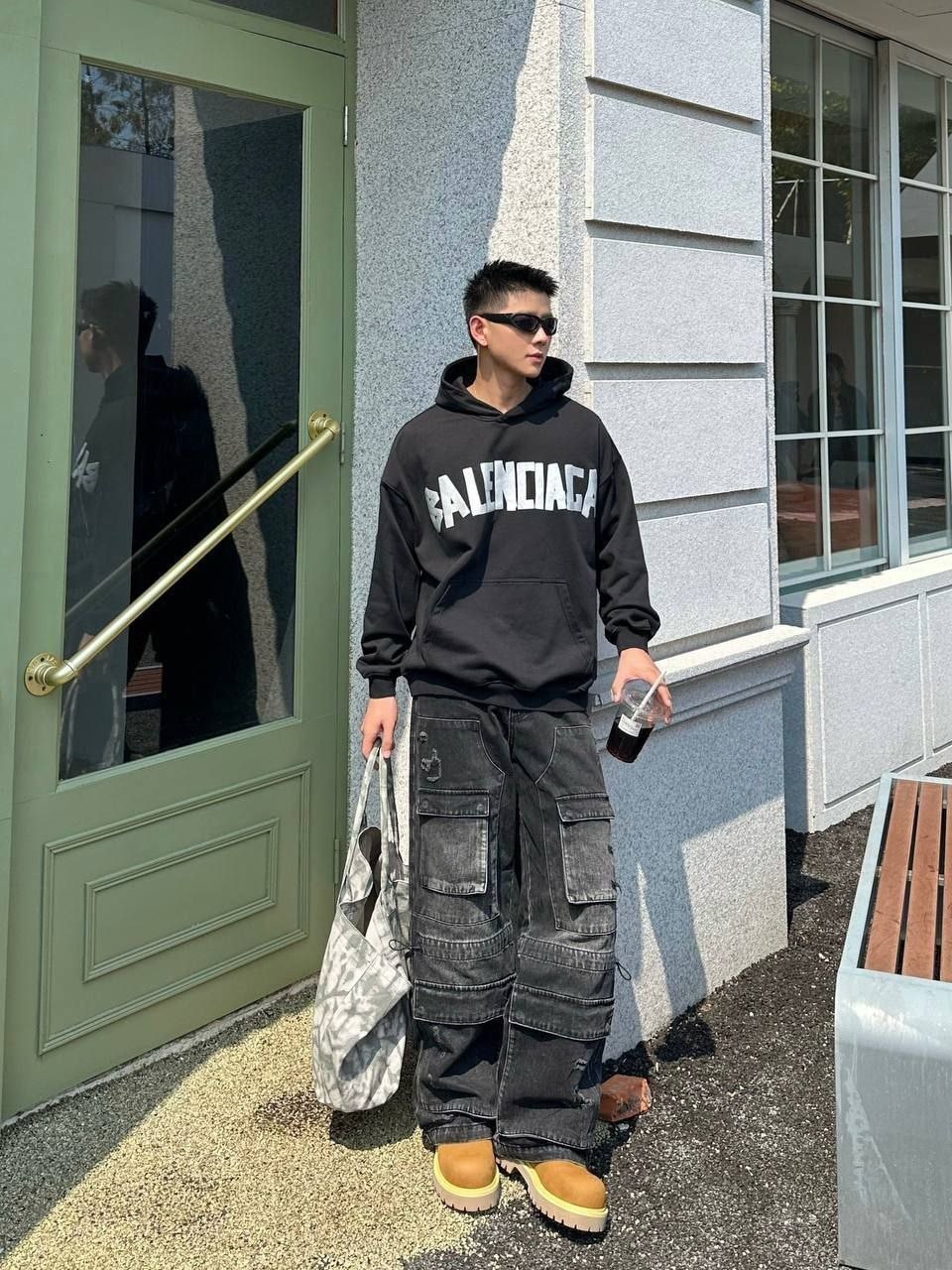 мужские джинсы,джинсы карго,повседневные брюки,мужская мода