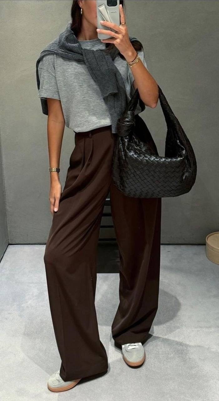 мода стиль,стильные наряды,модные образы,одежда образы,брюки палаццо образы