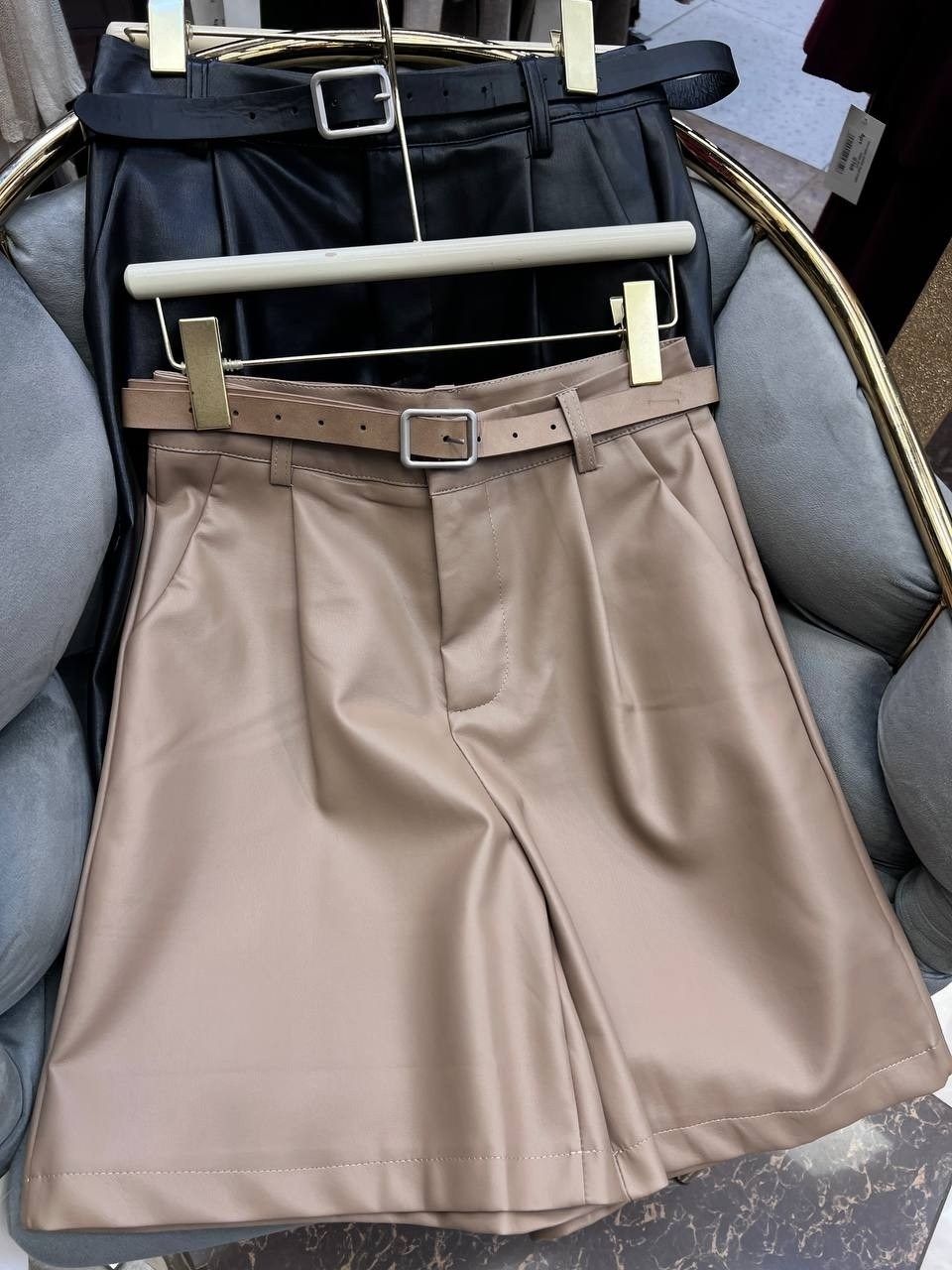 женские шорты,кожаные шорты женские бежевые,повседневные шорты,кожаные шорты женские,широкие шорты