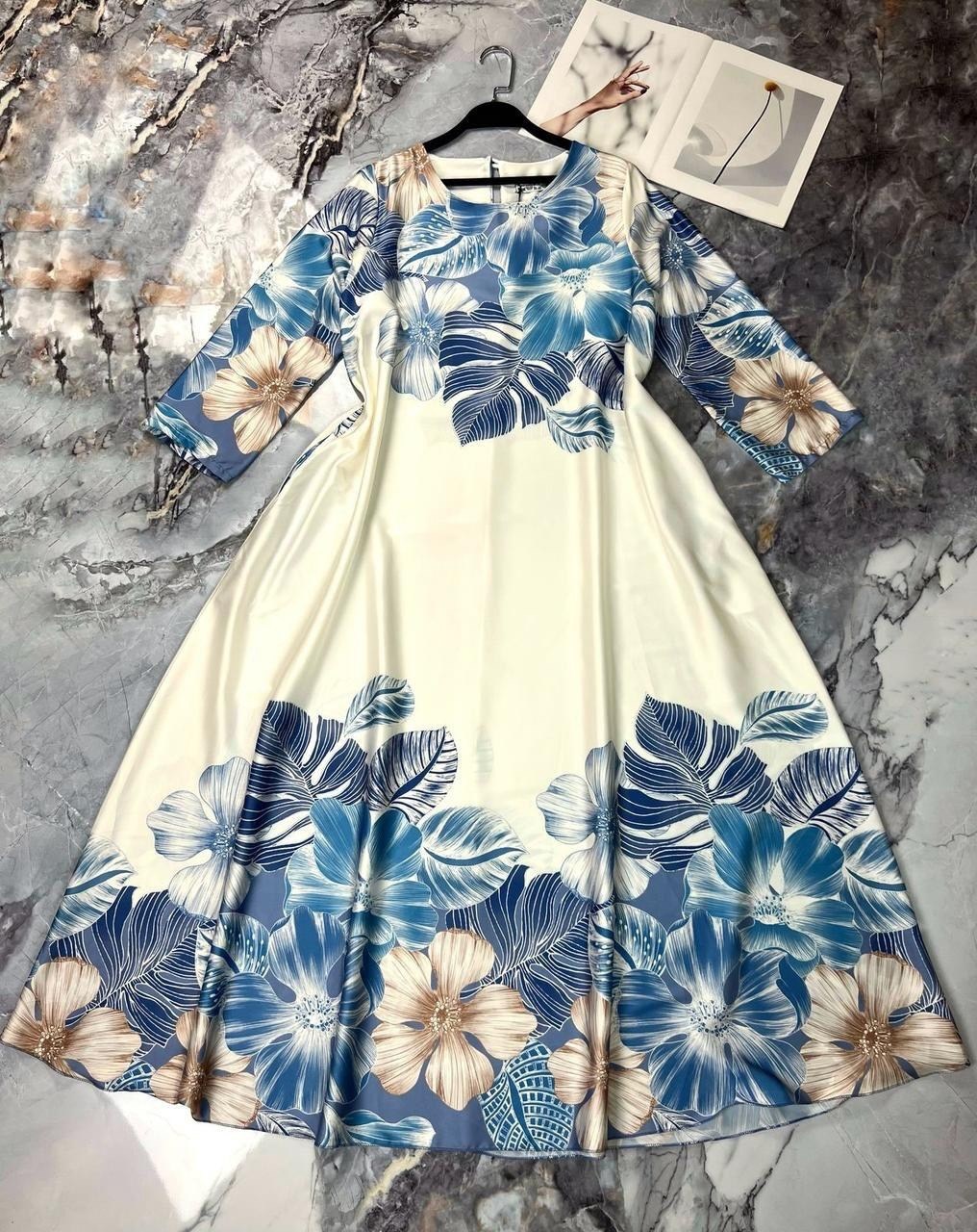 платье в стиле гжель,платье "гжель",платье в русском стиле гжель,платье гжель женское,свадебное платье гжель в русском стиле