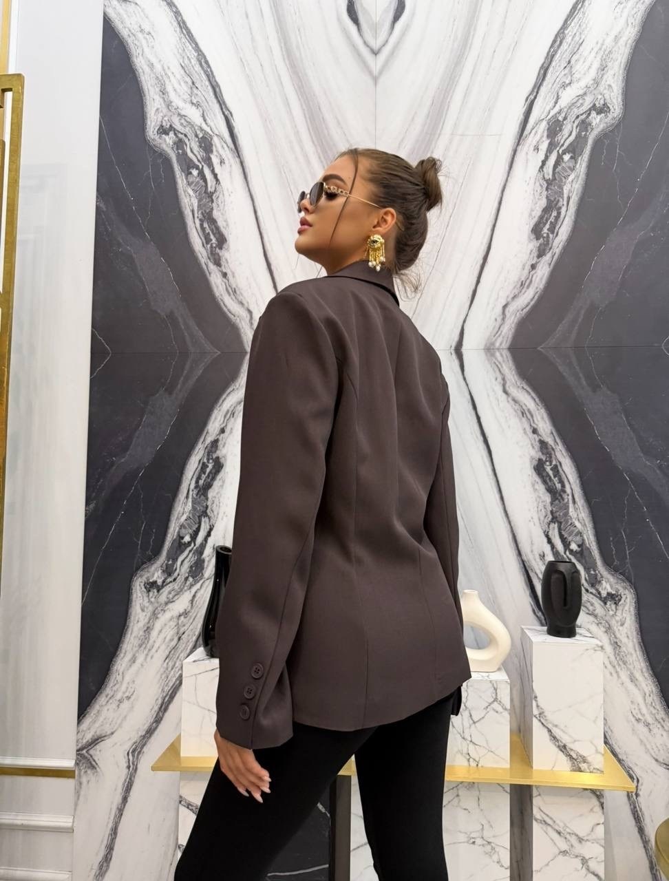 пиджак классический офисный жакет gosling moda,пиджак,женский пиджак,пиджак женский оверсайз,пиджак оверсайз удлиненный