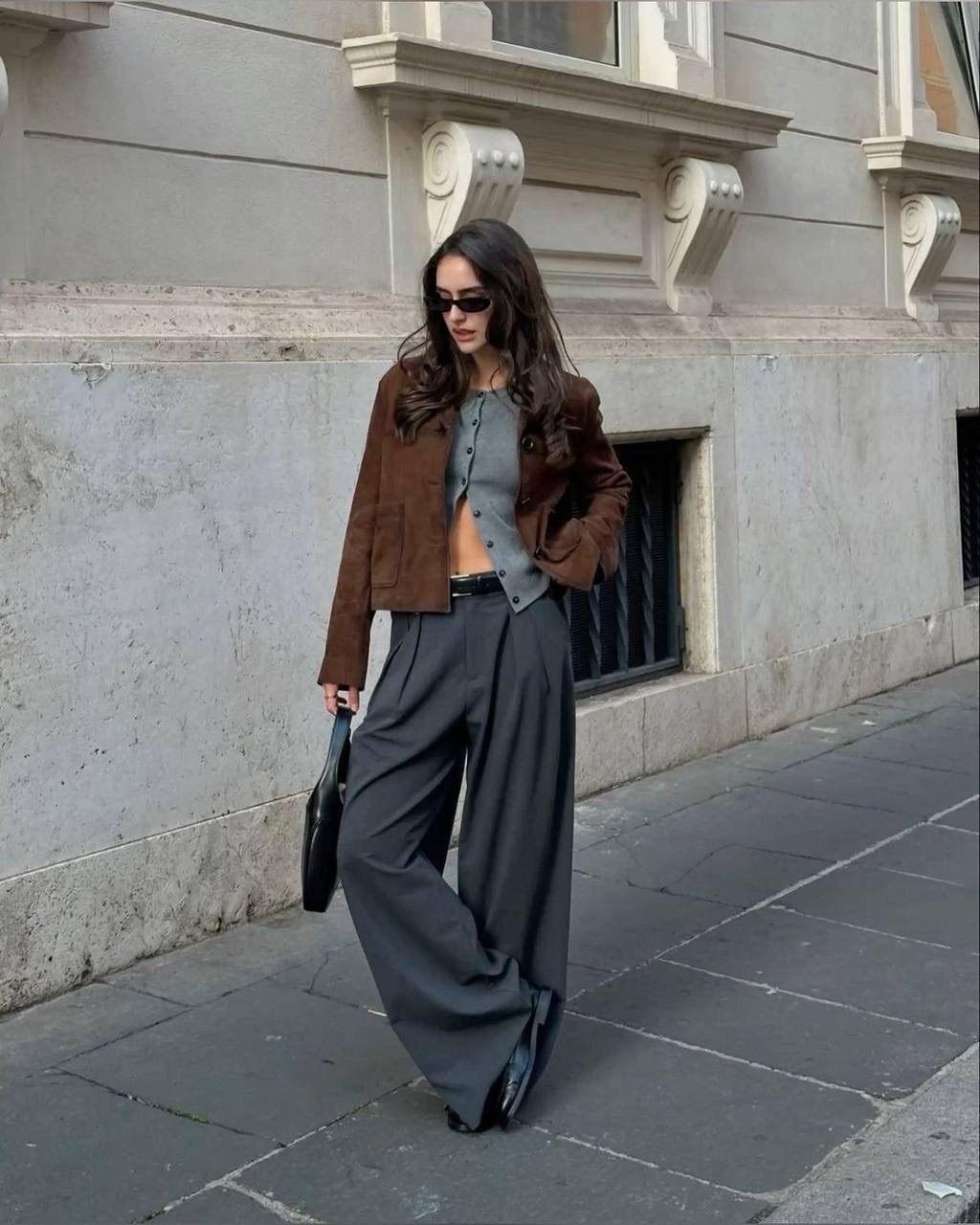 мода стиль,стильные наряды,модные образы,одежда образы,брюки палаццо образы