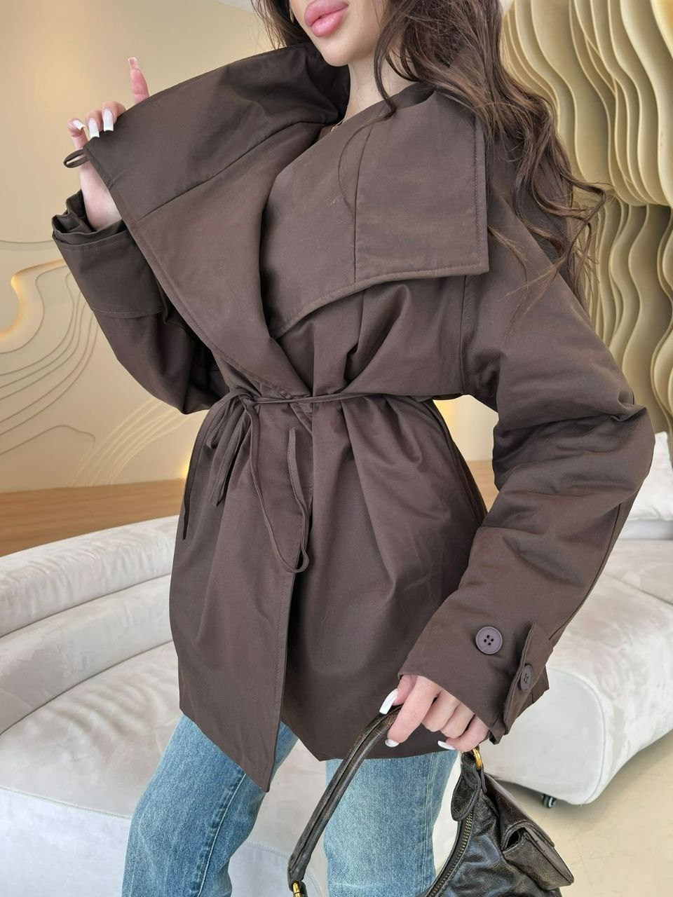 куртка демисезонная женская,куртка демисезонная,куртка женская,куртка с поясом,куртка оверсайз демисезонная с поясом