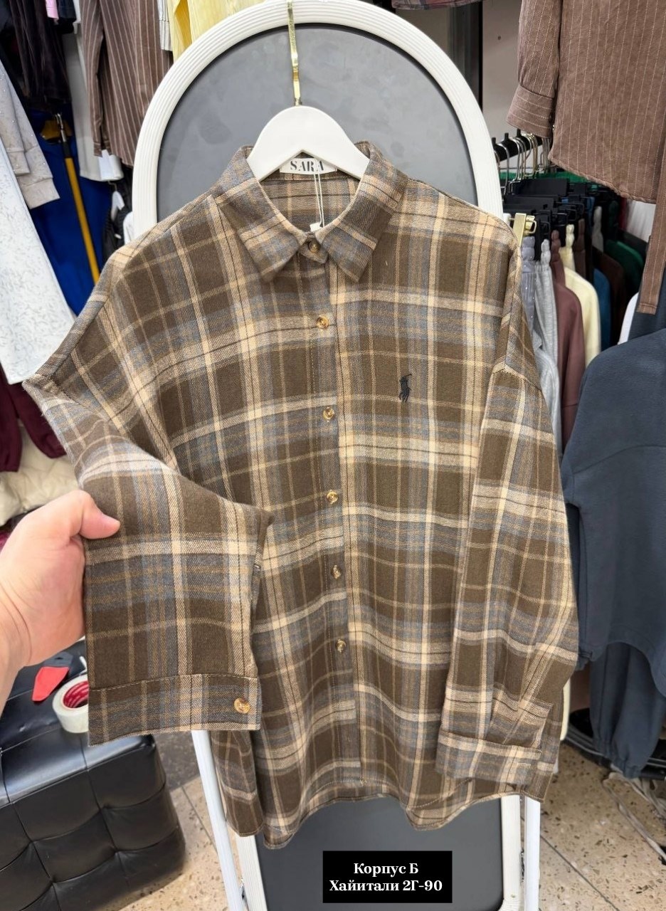 рубашка в клетку,женская рубашка в клетку,рубашка в клетку розово-серая,рубашка хб,рубашка в клетку оверсайз женская