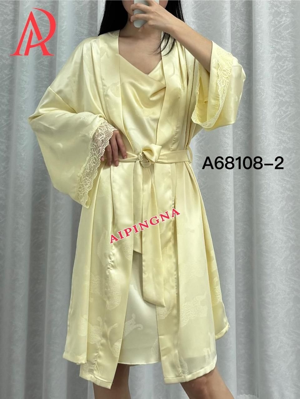 халат пеньюар,халат атласный,шелковый халат,халат с поясом,халат домашние