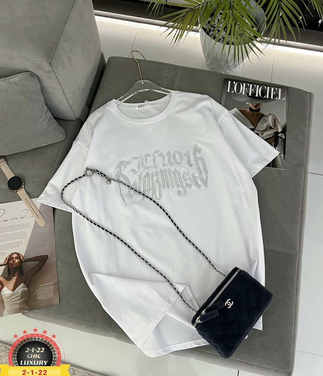 женская футболка,футболка оверсайз со стразам,футболки и майки,женские футболки с принтом,футболка со стразами базовый оверсайз