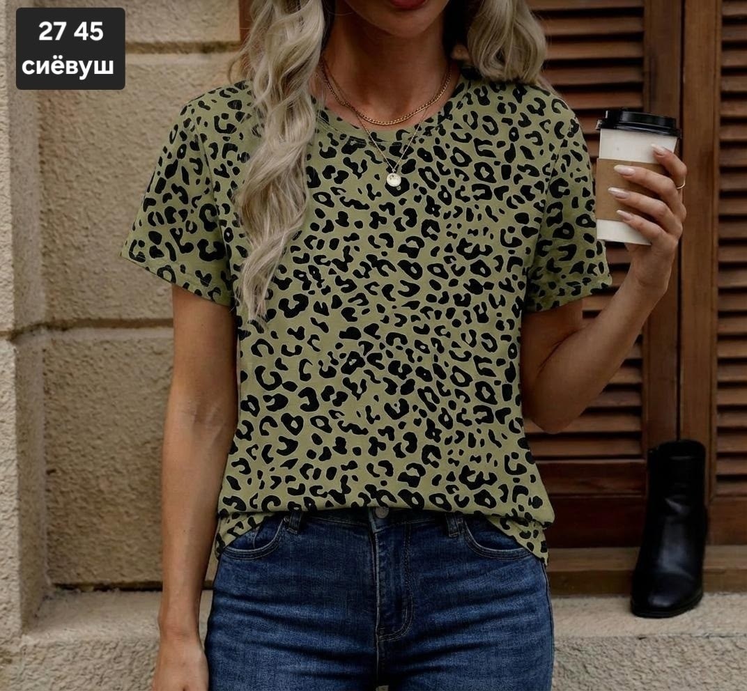 футболка женская леопард,футболка с леопардовым принтом,футболки женская,леопардовая футболка,женская летняя футболка леопардовый короткий рукав
