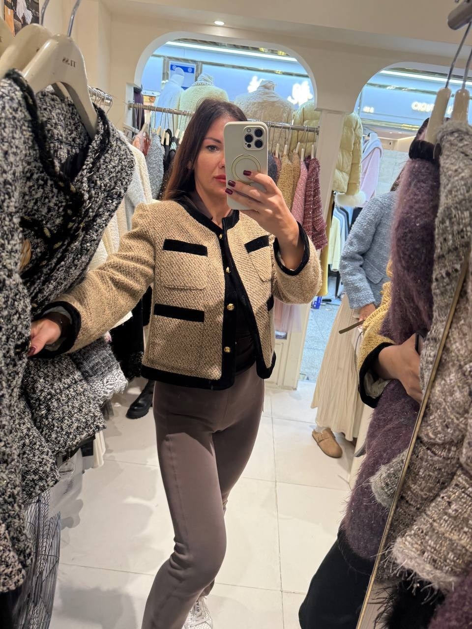 элегантный жакет из твида в стиле коко шанель,твидовый жакет,женская твидовая короткая куртка с воротником-стойкой,женский твидовый пиджак,жакет в стиле шанель