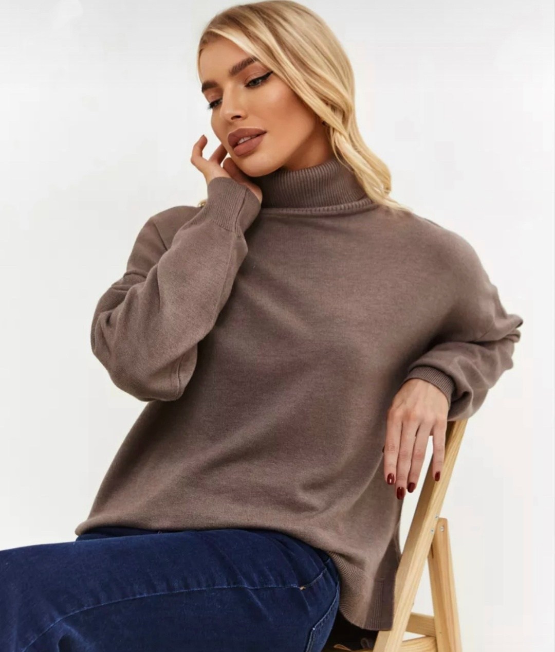 свитер удлиненная,джемпер,женские свитера,свитер,джемпер с горлом