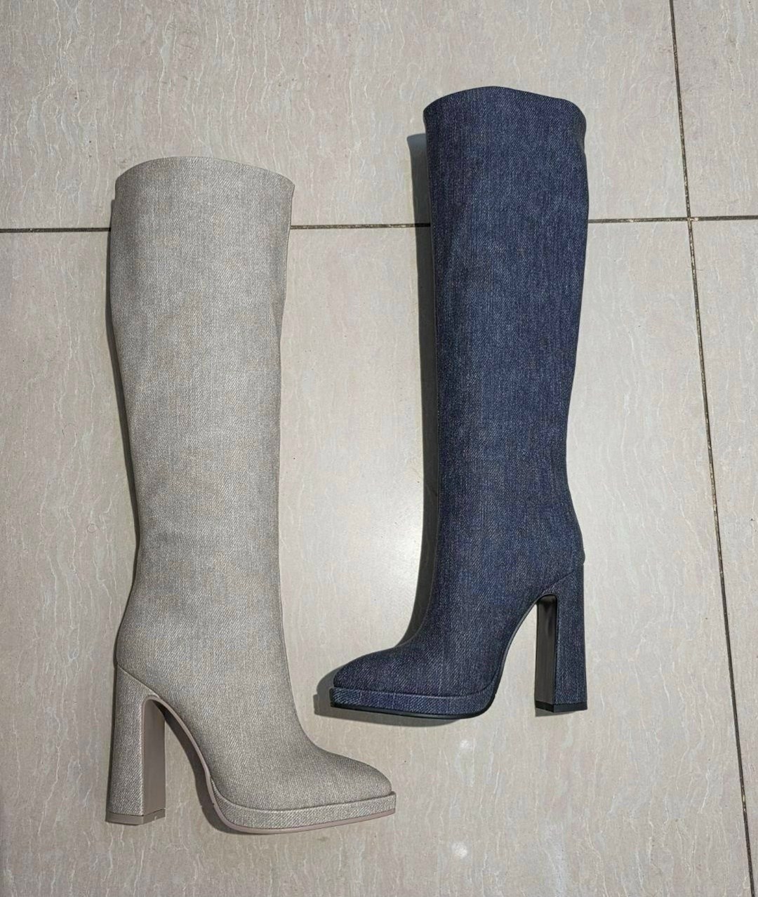 ,джинсовые сапоги,высокие сапоги,женские сапоги,модные сапоги
