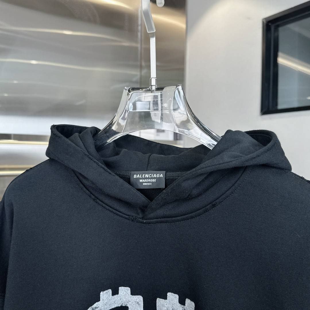 брендовые вещи,худи баленсиага черное,худи balenciaga,свитшот женская,толстовки свитшот