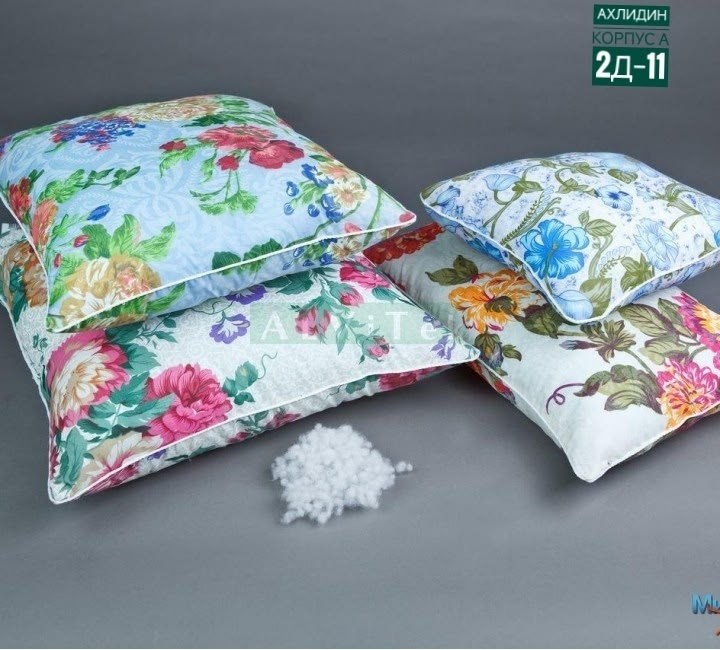 подушка эконом,подушки,текстиль для дома,текстиль подушка,подушка пух перо