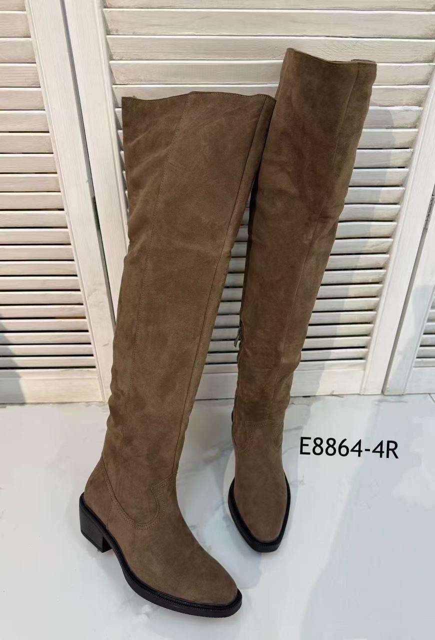 женские сапоги,замшевые сапоги эллос,замшевые сапоги,сапоги ботфорты,ботфорты fru.it 8562 cam/moro