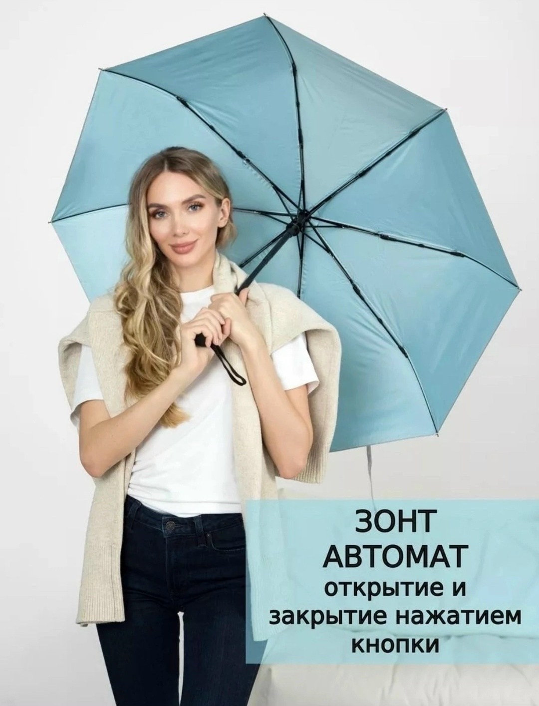 зонт,зонт автомат женский,зонт купол,зонт компактный,зонт серый