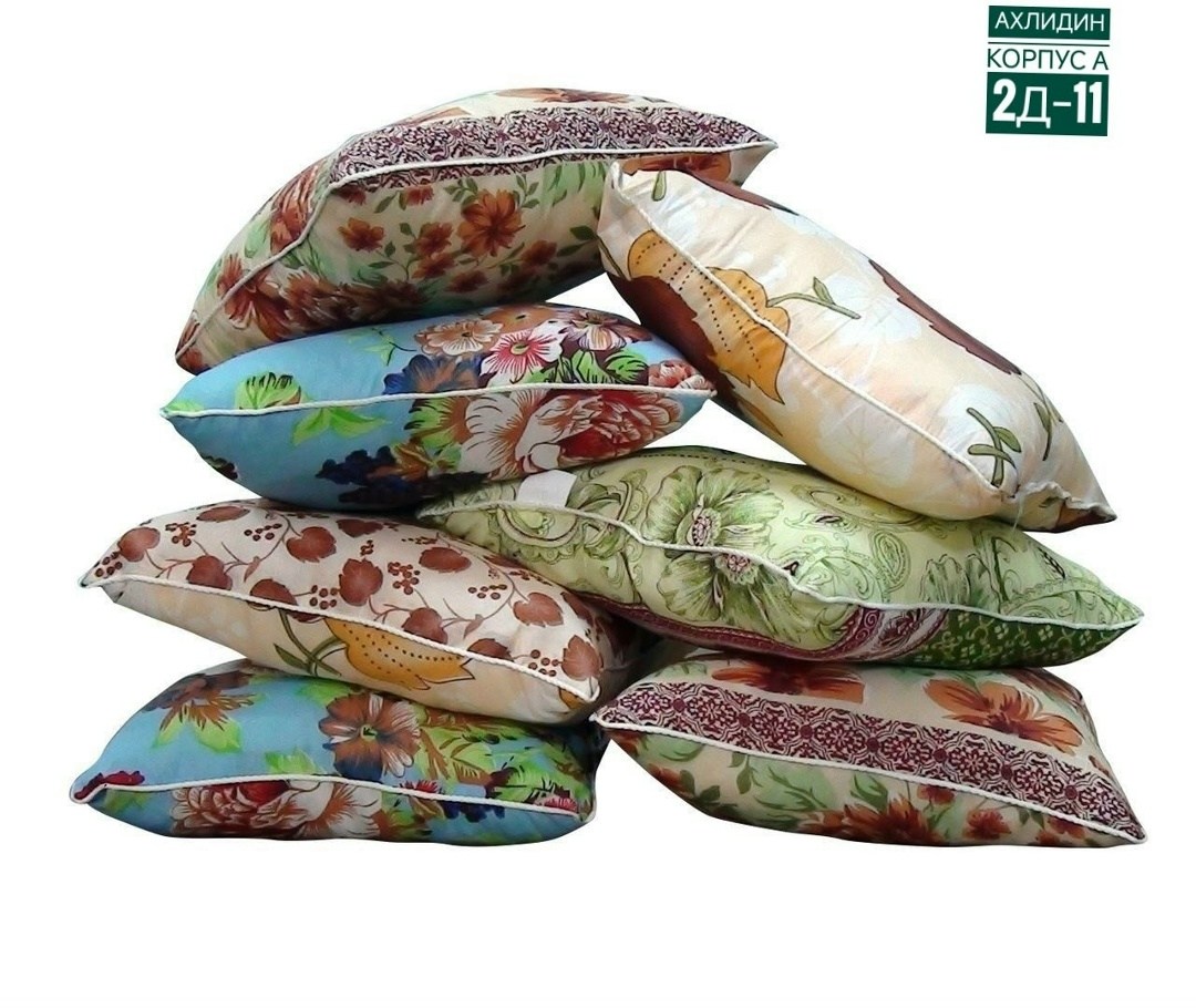 подушка эконом,подушки,текстиль для дома,текстиль подушка,подушка пух перо