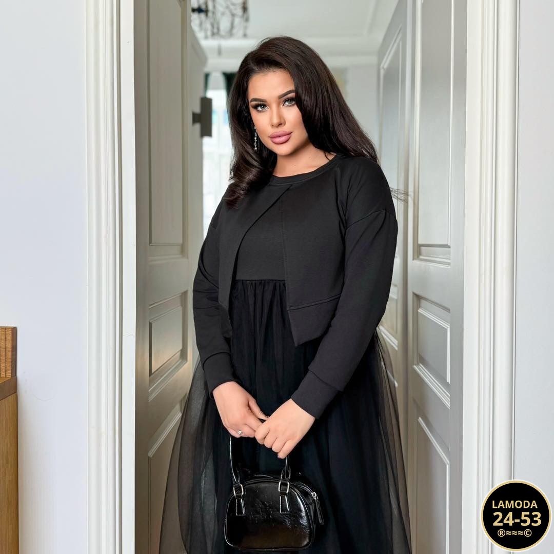 платье женское с накидкой,женское платье,платье - двойка с накидкой арт. 9719866,платье большие размеры,платье