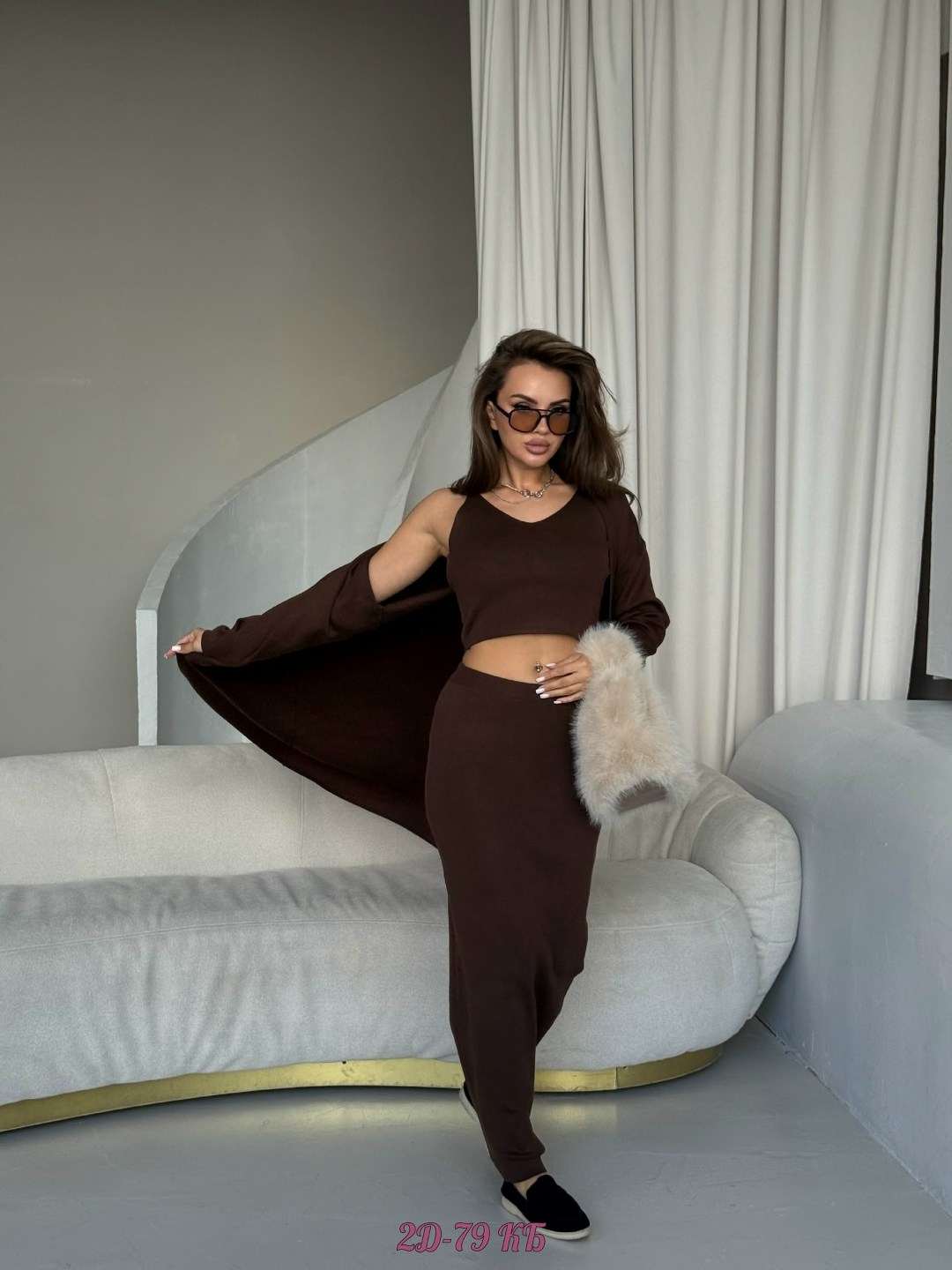 костюм с юбкой и топом,костюм с юбкой,костюм трикотажный с юбкой,трикотажный костюм с юбкой миди kovclo 247304023,трикотажный костюм с юбкой миди kovclo