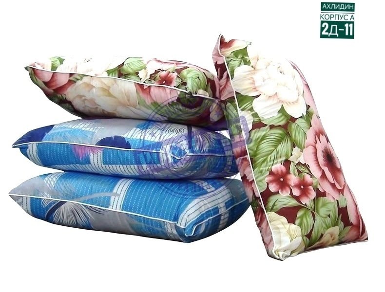 подушка эконом,подушки,текстиль для дома,текстиль подушка,подушка пух перо