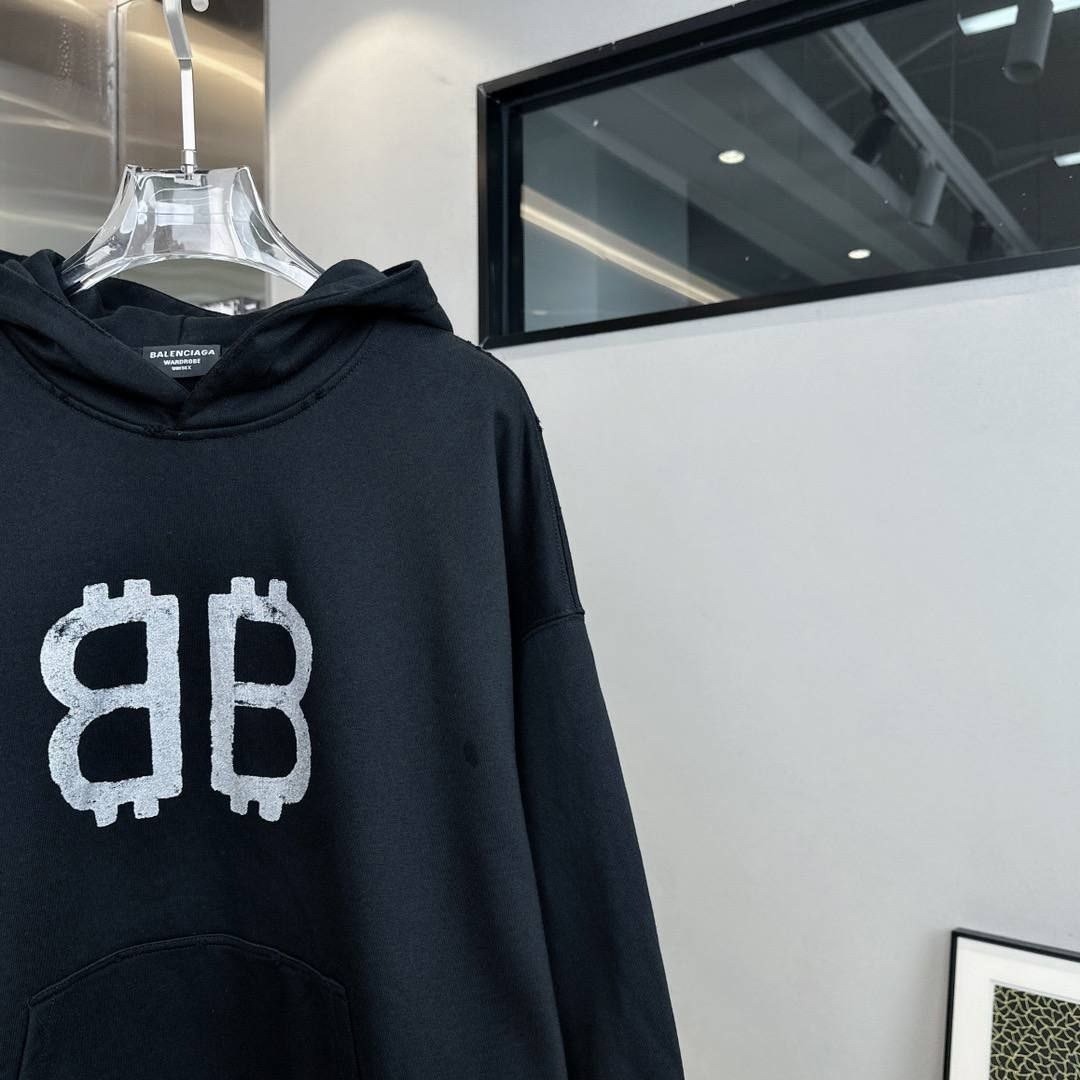 брендовые вещи,худи баленсиага черное,худи balenciaga,свитшот женская,толстовки свитшот