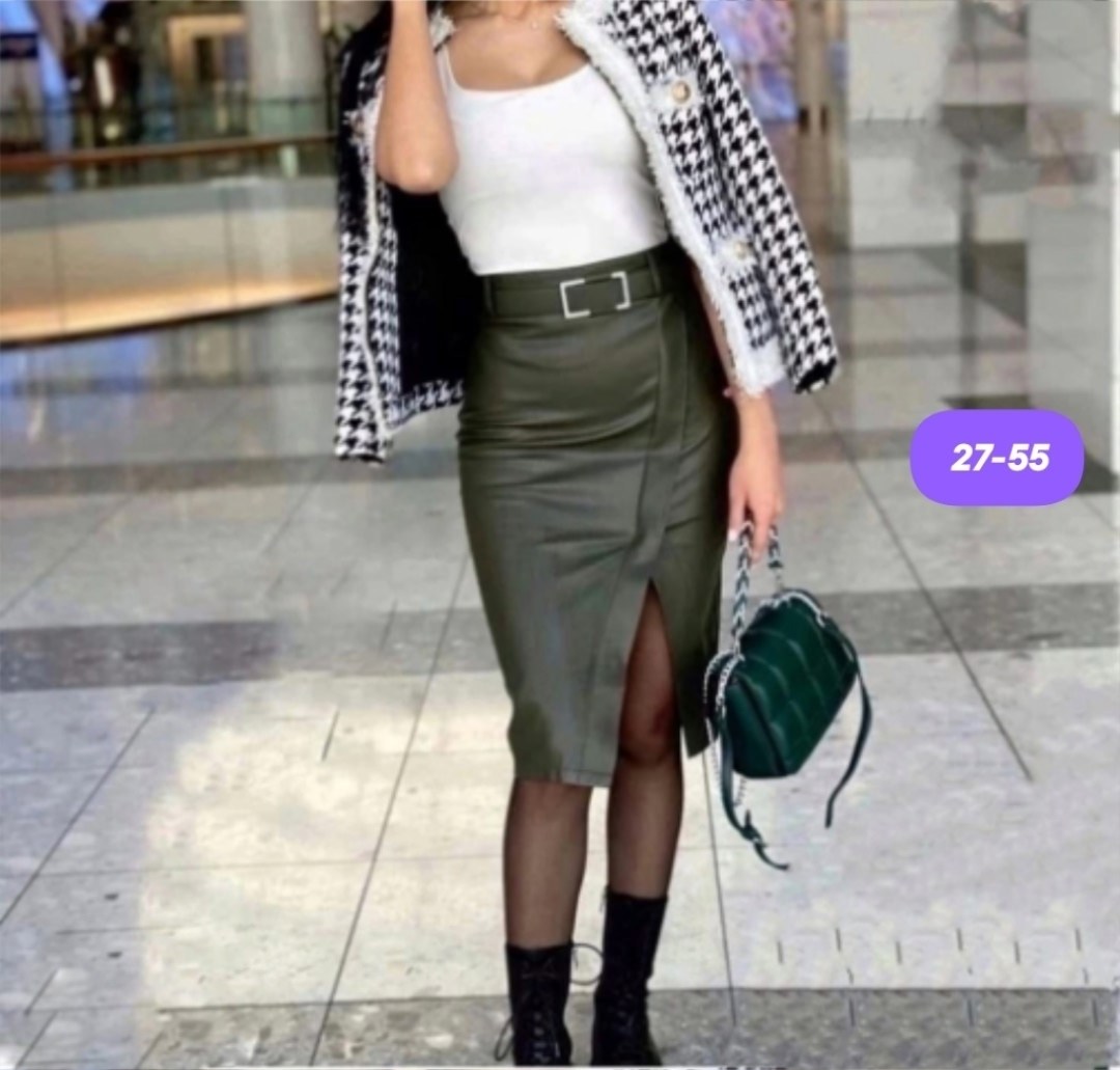 женская юбка из экокожи,зеленая юбка из экокожи,юбка из экокожи,юбки женские стильные в москве,кожаная юбка