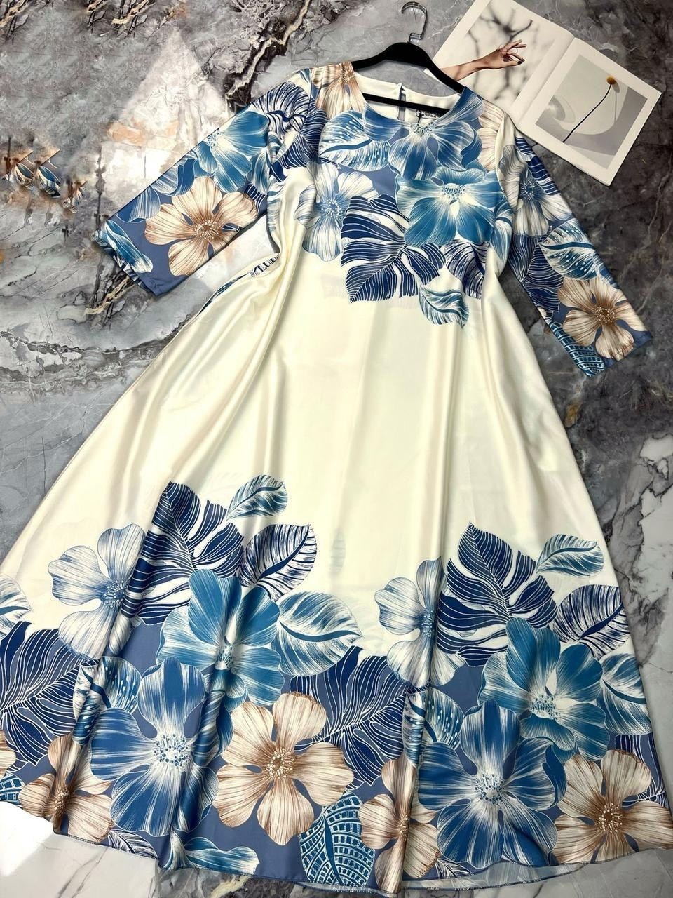 платье в стиле гжель,платье "гжель",платье в русском стиле гжель,платье гжель женское,свадебное платье гжель в русском стиле