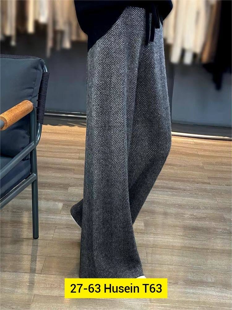 штаны палаццо женские трикотажные,широкие кашемировые брюки женские,женские брюки,трикотажные брюки,вязаные брюки