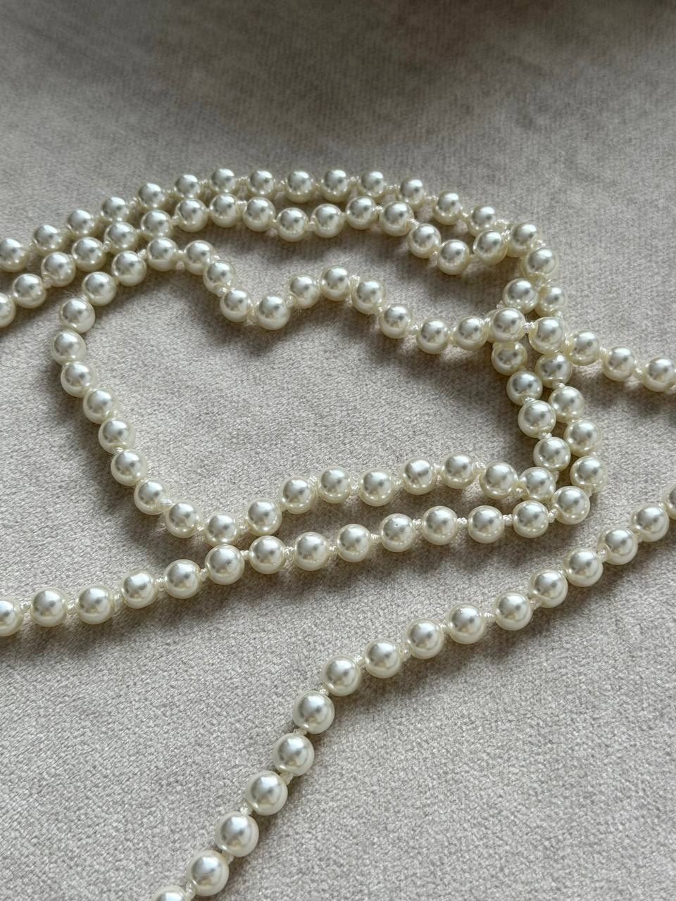 сотуар с кистью из жемчуга "жасмин" белый жемчуг,речной жемчуг сотуар,сотуар из жемчуга,сотуар жемчуга,жемчужное ожерелье