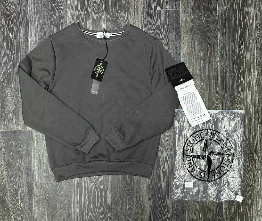 свитшот стон айленд,свитшот stone island,стон айленд кофта,свитшот мужской stone island,серый свитшот