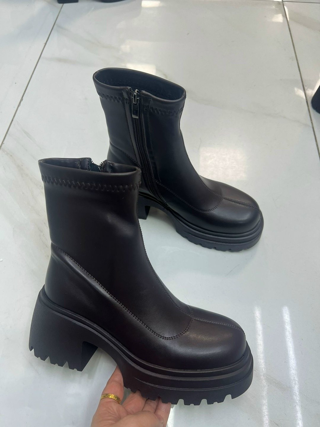 ,женские ботинки,ботинки, женская,женские ботинки на высокой платформе еврозима