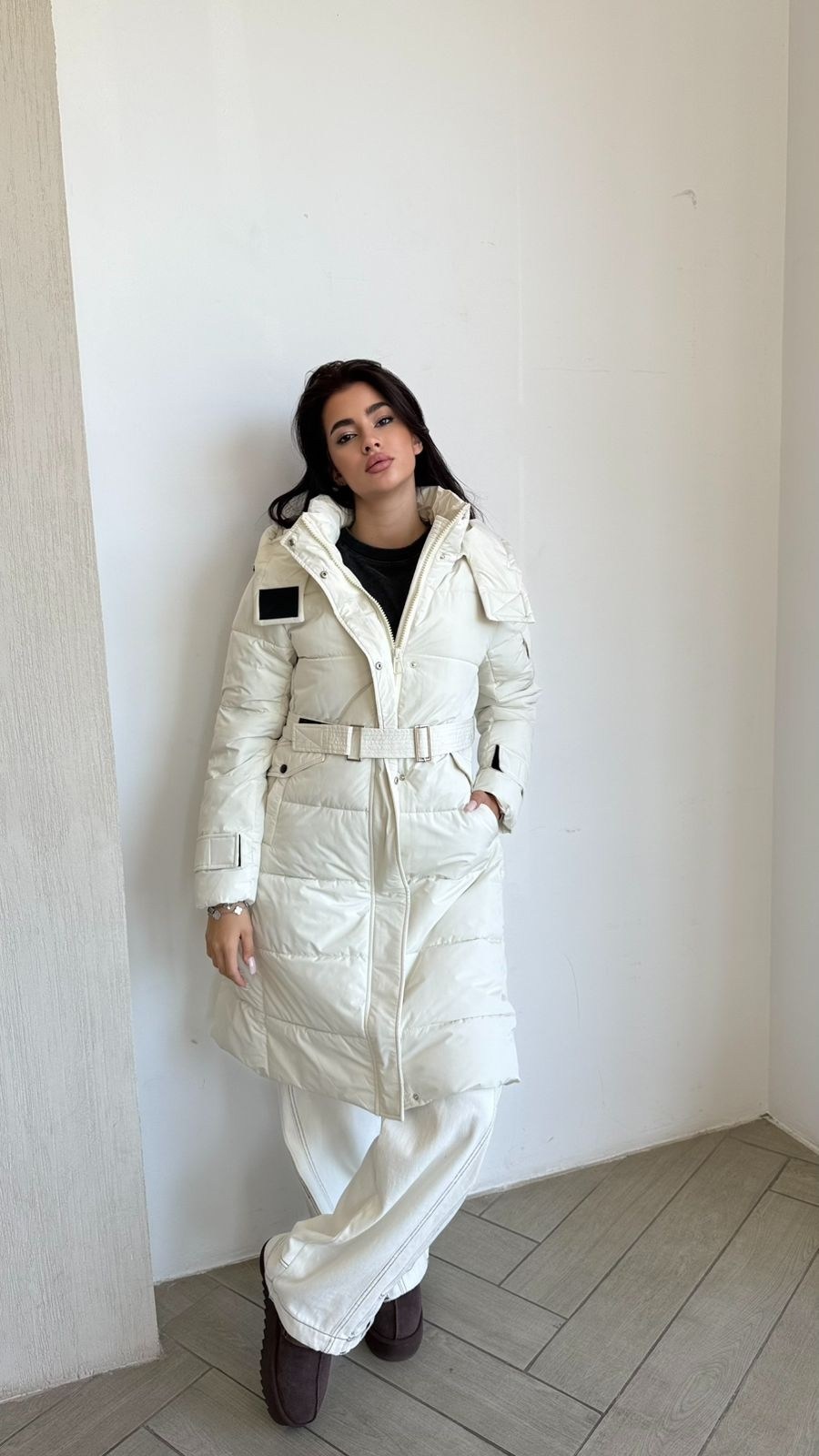 пуховик пальто женское,пальто утепленное молодежное зимнее женское светло-бежевого цвета,белый длинный пуховик,пуховик,пуховик женский