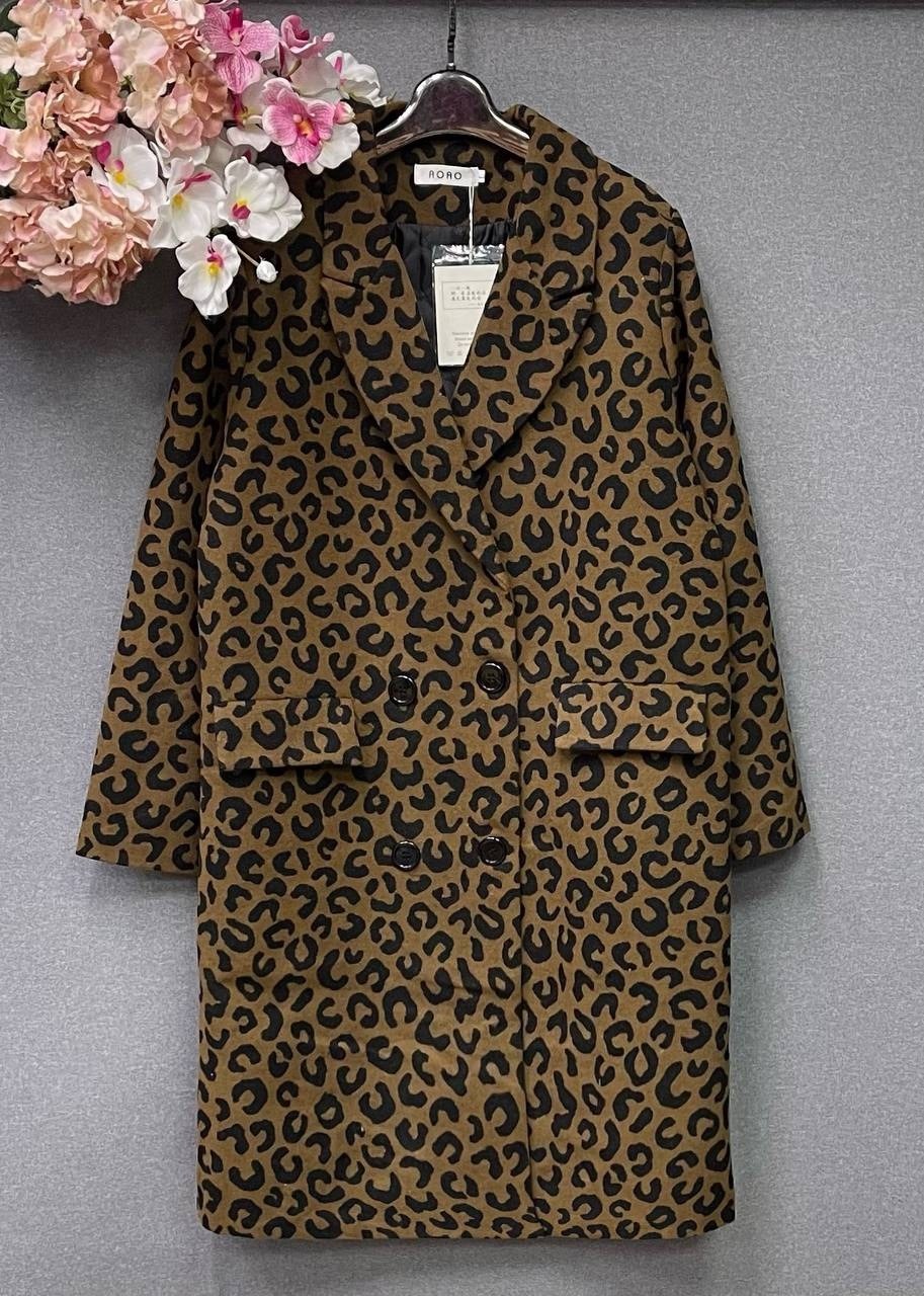 ermanno scervino пальто с леопардовым принтом,женские пальто,пальто леопардовое,пальто оверсайз леопардовый elish collection,пальто леопард