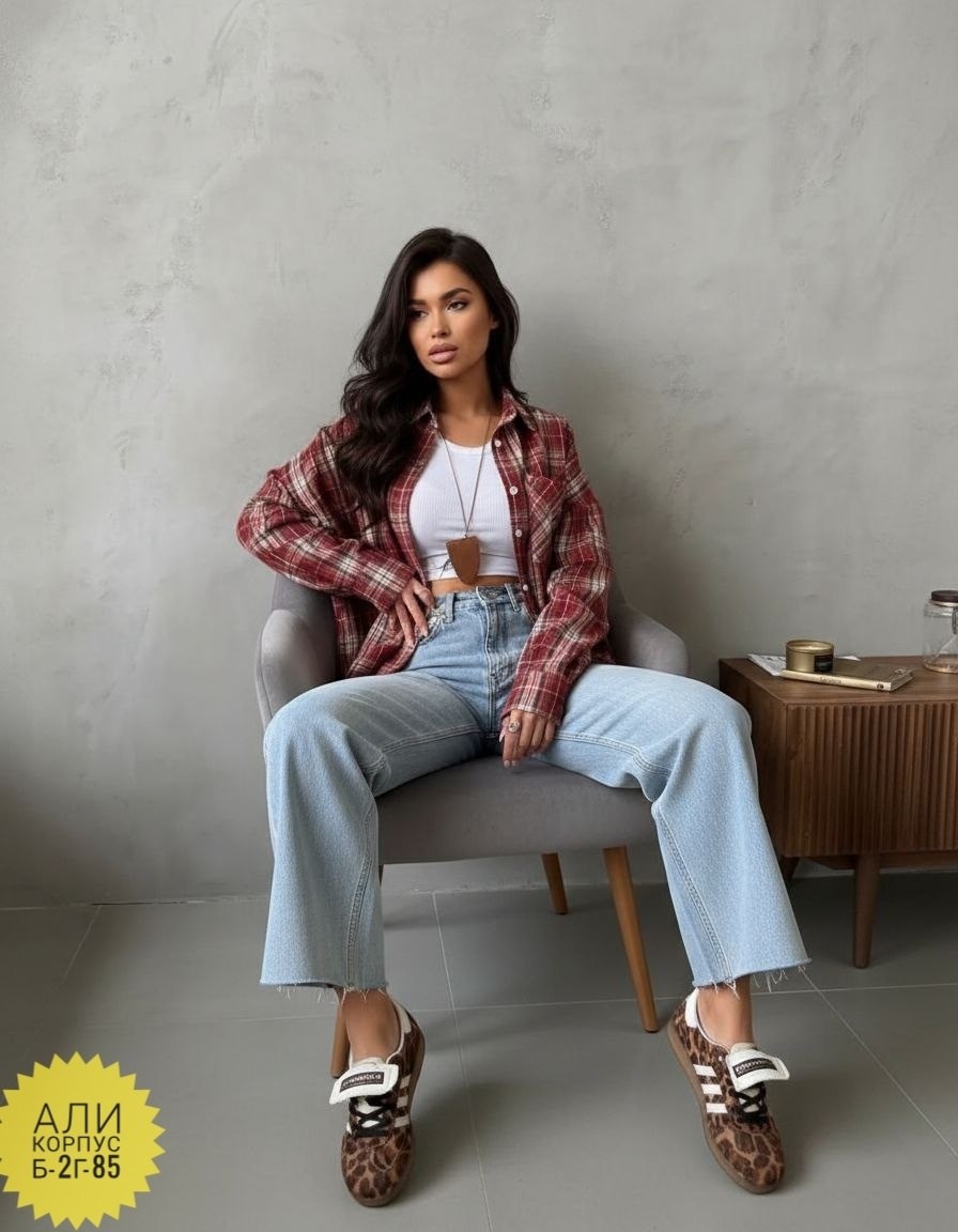 рубашка в клетку от miu miu,рубашка в клетку женская,рубашка в клетку женская оверсайз,рубашка в клетку оверсайз на кнопках,рубашка в клетку