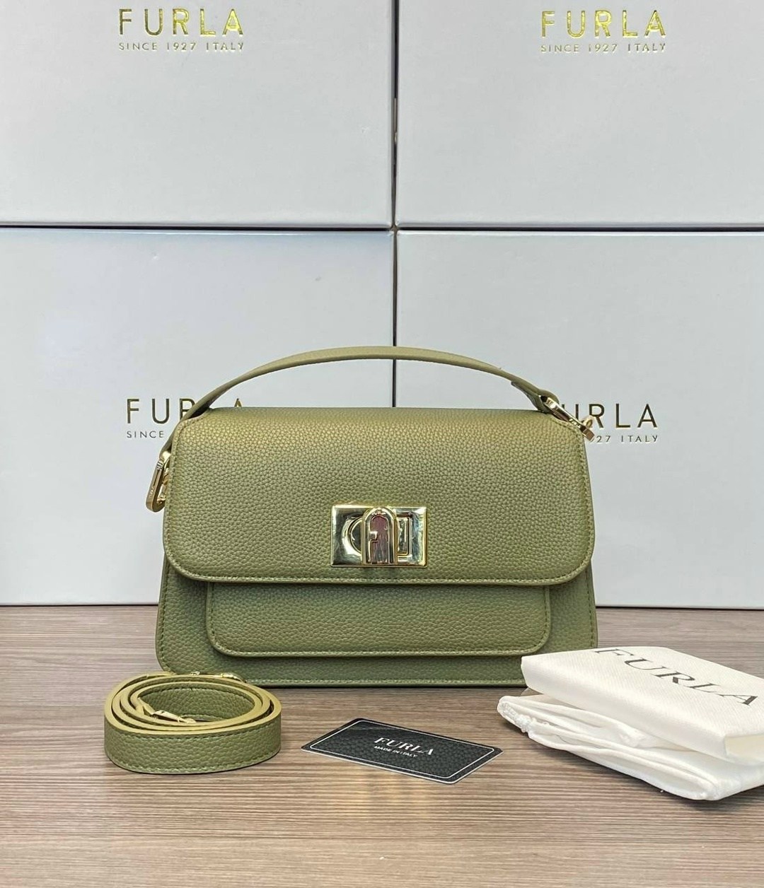 сумка женская furla,сумка furla,сумка фурла,furla маленькая сумка через плечо 1927, зеленый,сумка furla 1927