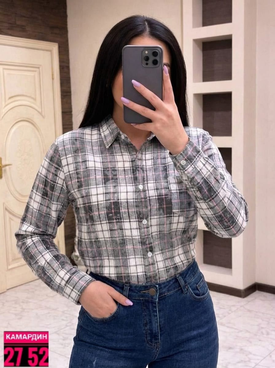 рубашка в клетку женская,клетчатая рубашка женская теплая,рубашка женская,повседневная рубашка,рубашка в клетку