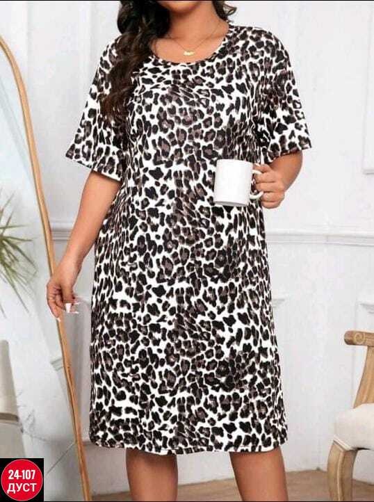 платье с леопардовым принтом,платье женское леопардовое,туника домашняя,платье большие размеры,платье женская