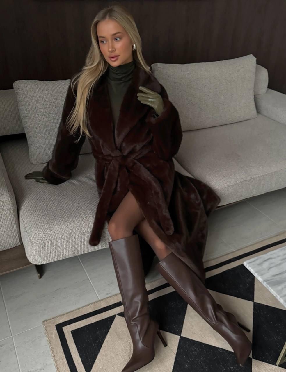 шуба искусственная экошуба под норку длинная by esenya,шуба женская искусственная,удлинённая норковая шуба воротник - шаль,шуба искусственная,шуба