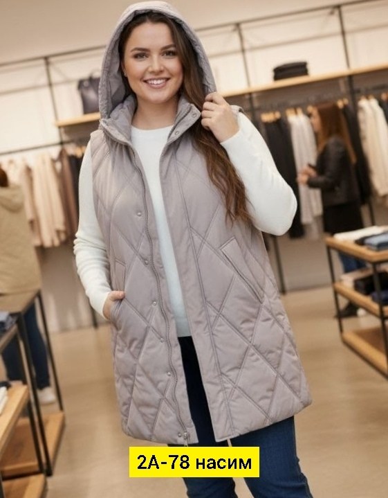 дутый удлиненный жилет,жилетка женская,жилет,теплый жилет,жилет утепленная