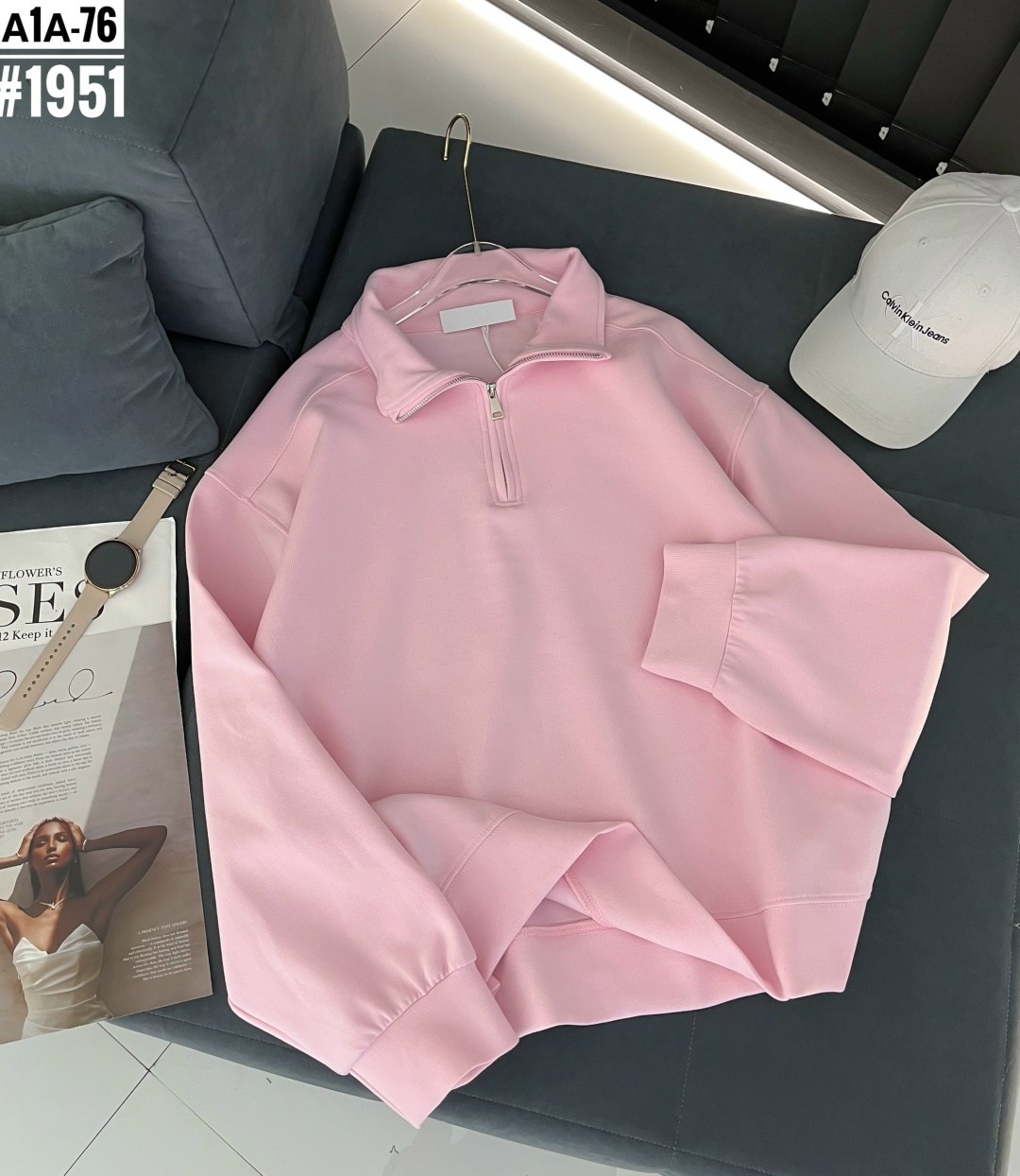 женская кофта,свитшот женская,свитшот на замке,свитшот с воротником на молнии кориченвый uqlo,кофта на замке