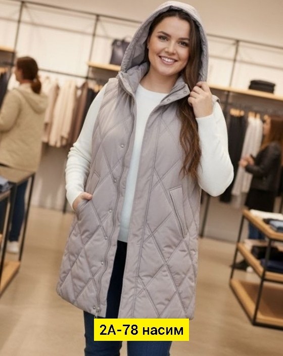 дутый удлиненный жилет,жилетка женская,жилет,теплый жилет,жилет утепленная